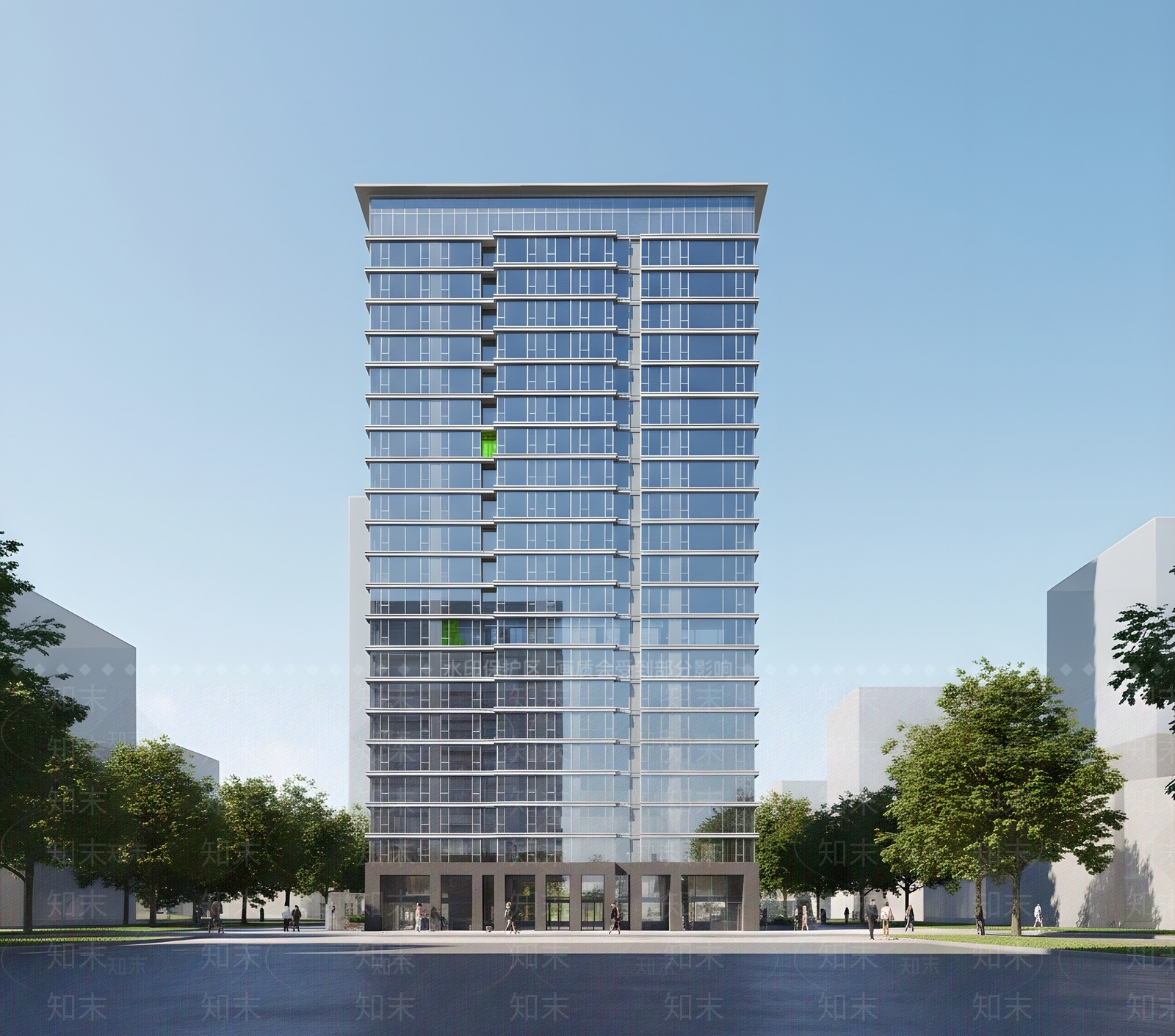 现代高层住宅SU模型下载【ID:1204875548】