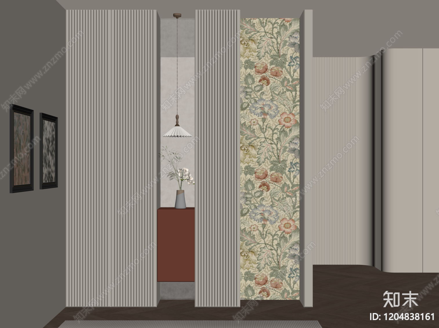 法式玄关SU模型下载【ID:1204838161】