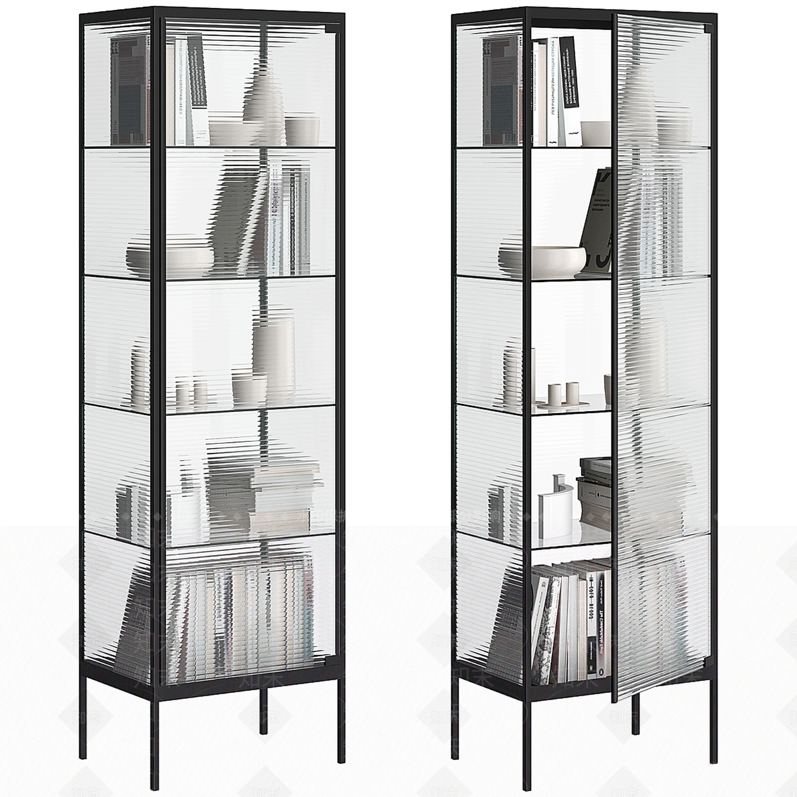 现代书柜SU模型下载【ID:1204874220】