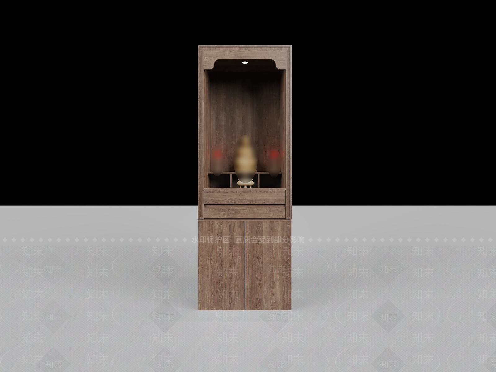 新中式中古佛龛3D模型下载【ID:1204841564】