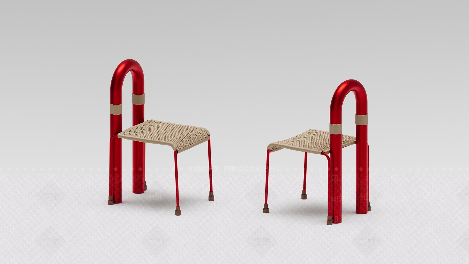 现代餐椅3D模型下载【ID:1204841536】