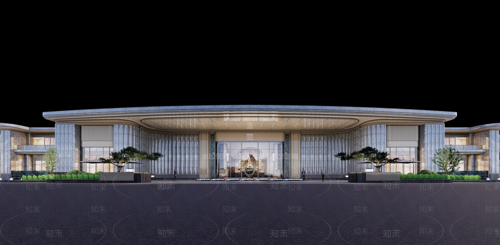 现代商业街SU模型下载【ID:1204842259】