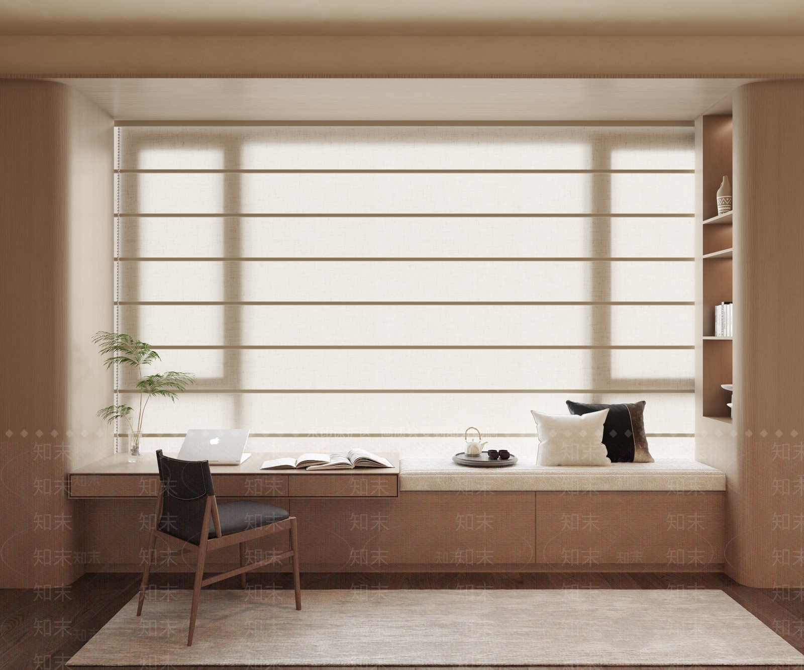 现代飘窗3D模型下载【ID:1204847684】