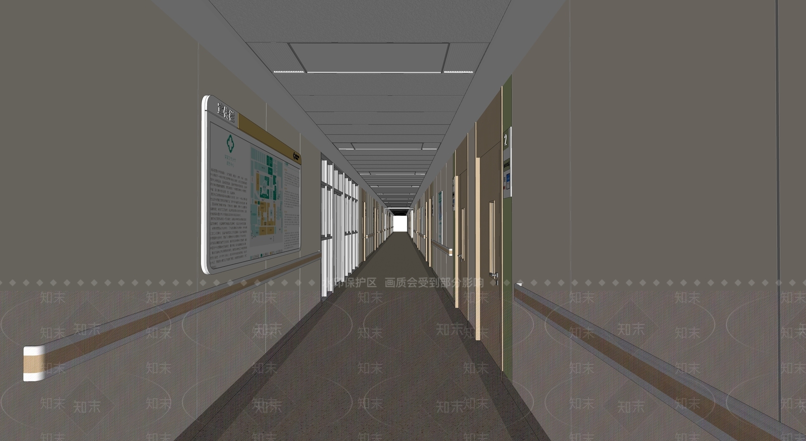 现代医院SU模型下载【ID:1204848686】