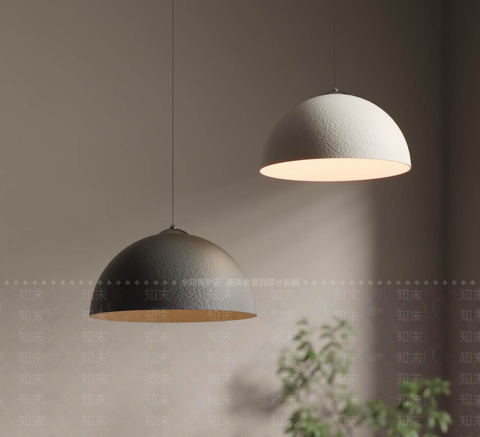 现代奶油吊灯3D模型下载【ID:1204849905】