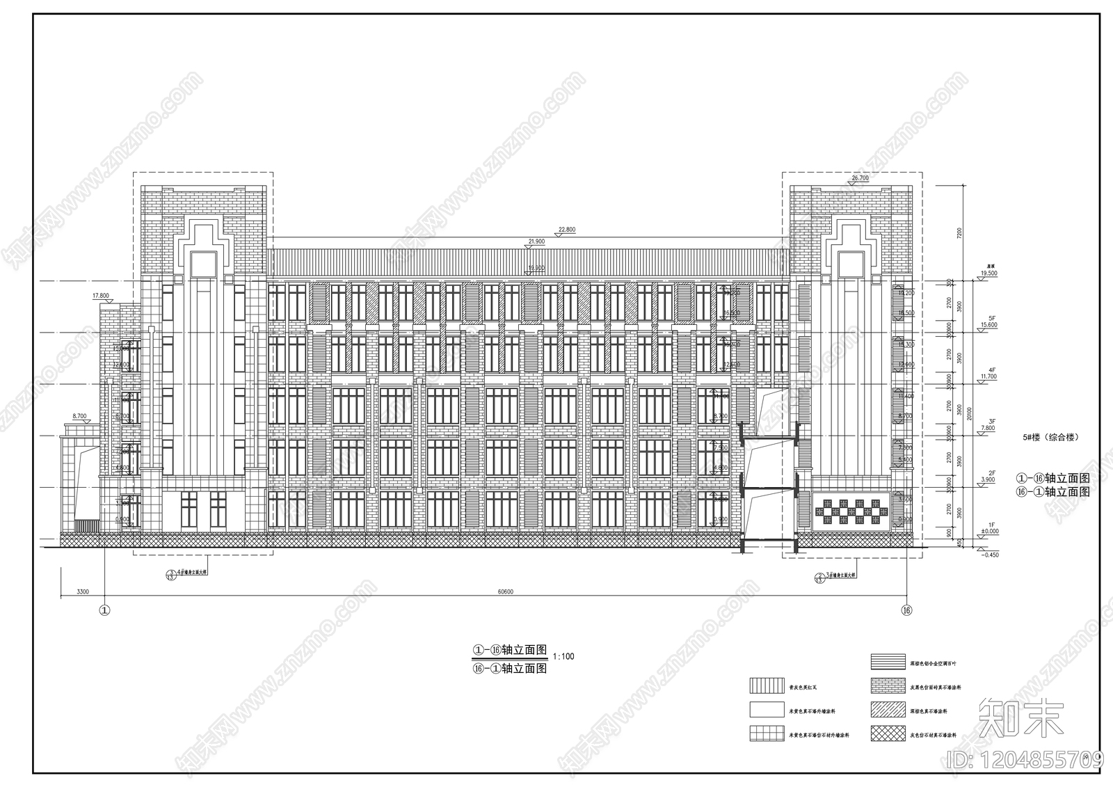 欧式学校建筑施工图下载【ID:1204855709】
