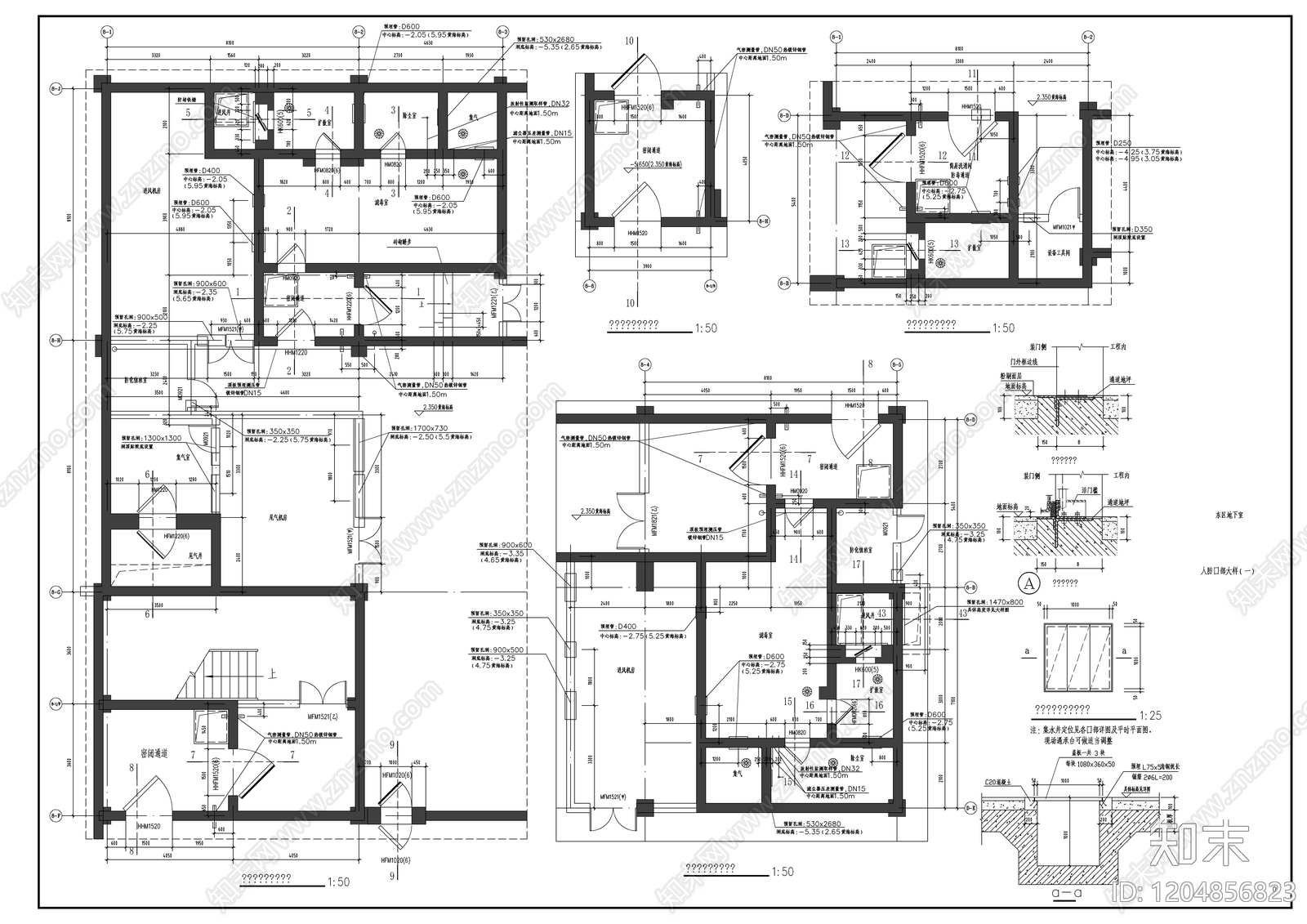 现代学校建筑cad施工图下载【ID:1204856823】