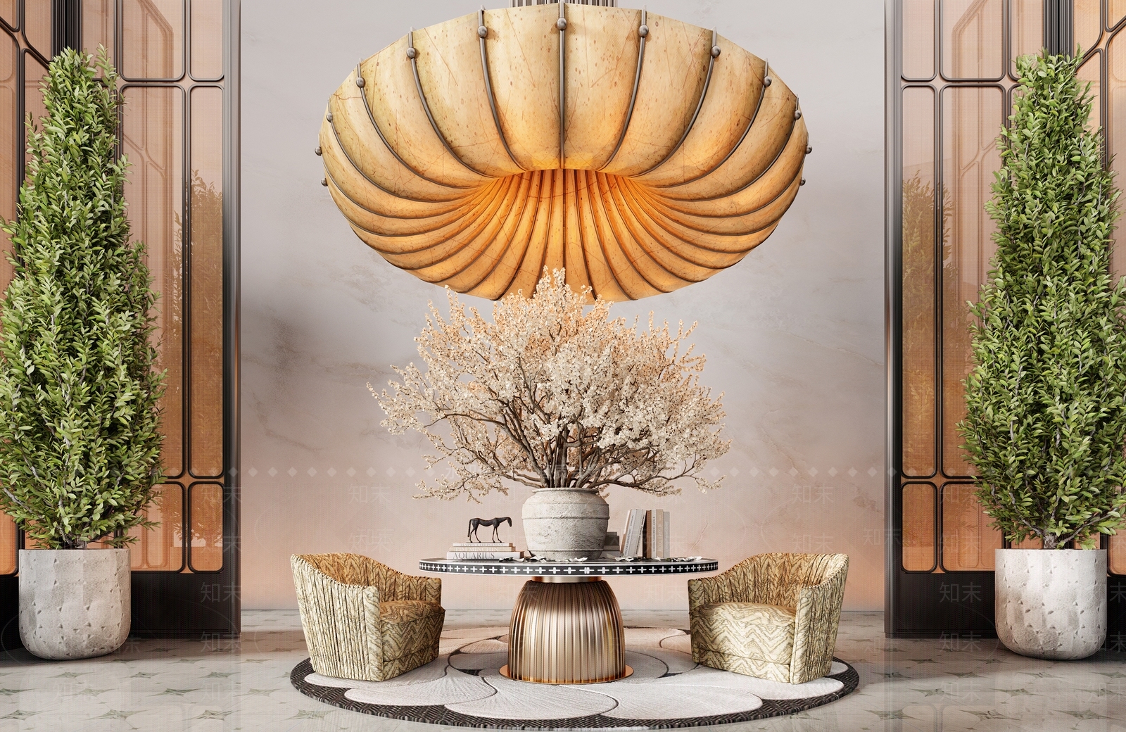 现代轻奢酒店3D模型下载【ID:1204859156】