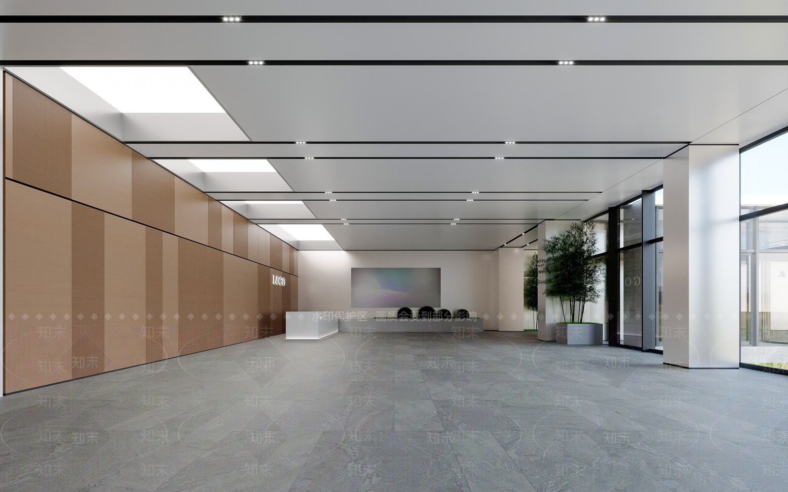 现代办公大厅3D模型下载【ID:1204864906】