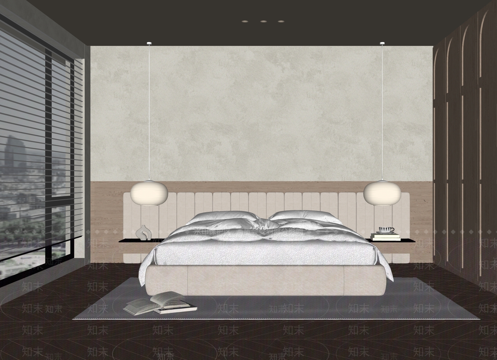 现代家居卧室SU模型下载【ID:1204866644】