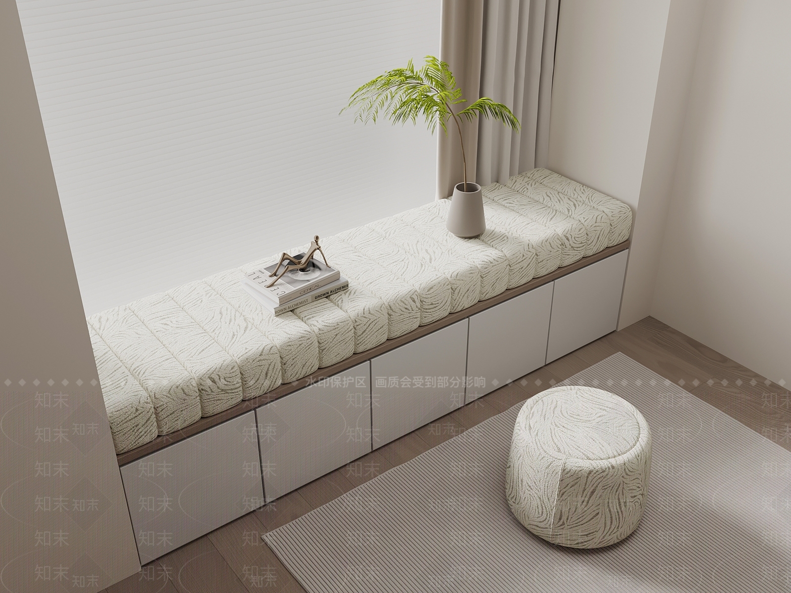 现代坐垫SU模型下载【ID:1204867471】