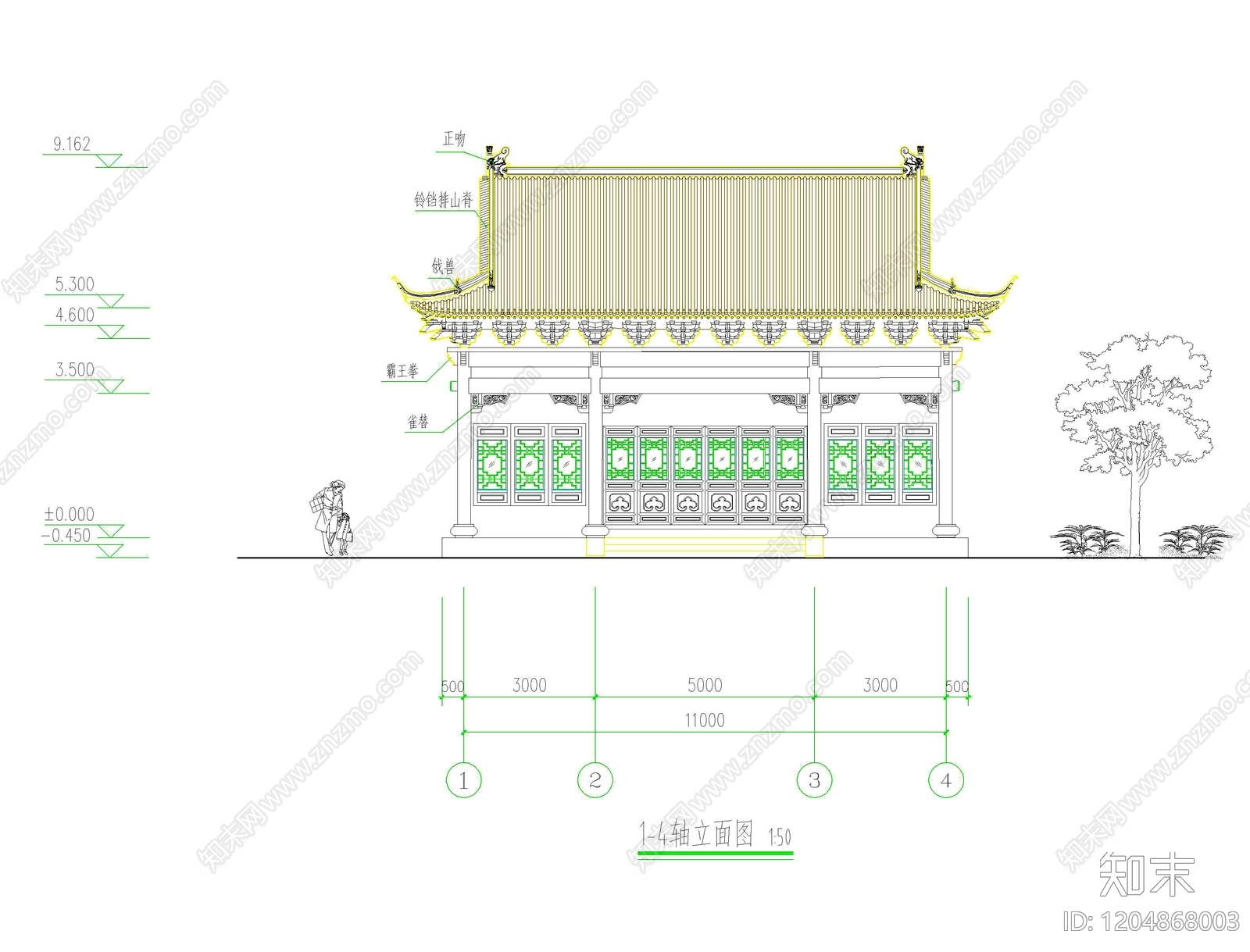 寺庙施工图下载【ID:1204868003】