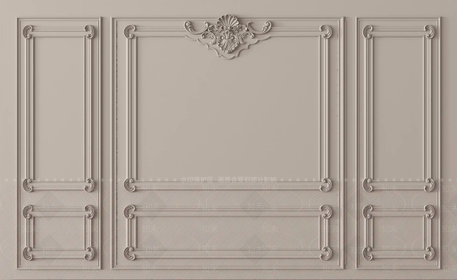 法式线条3D模型下载【ID:1204872281】