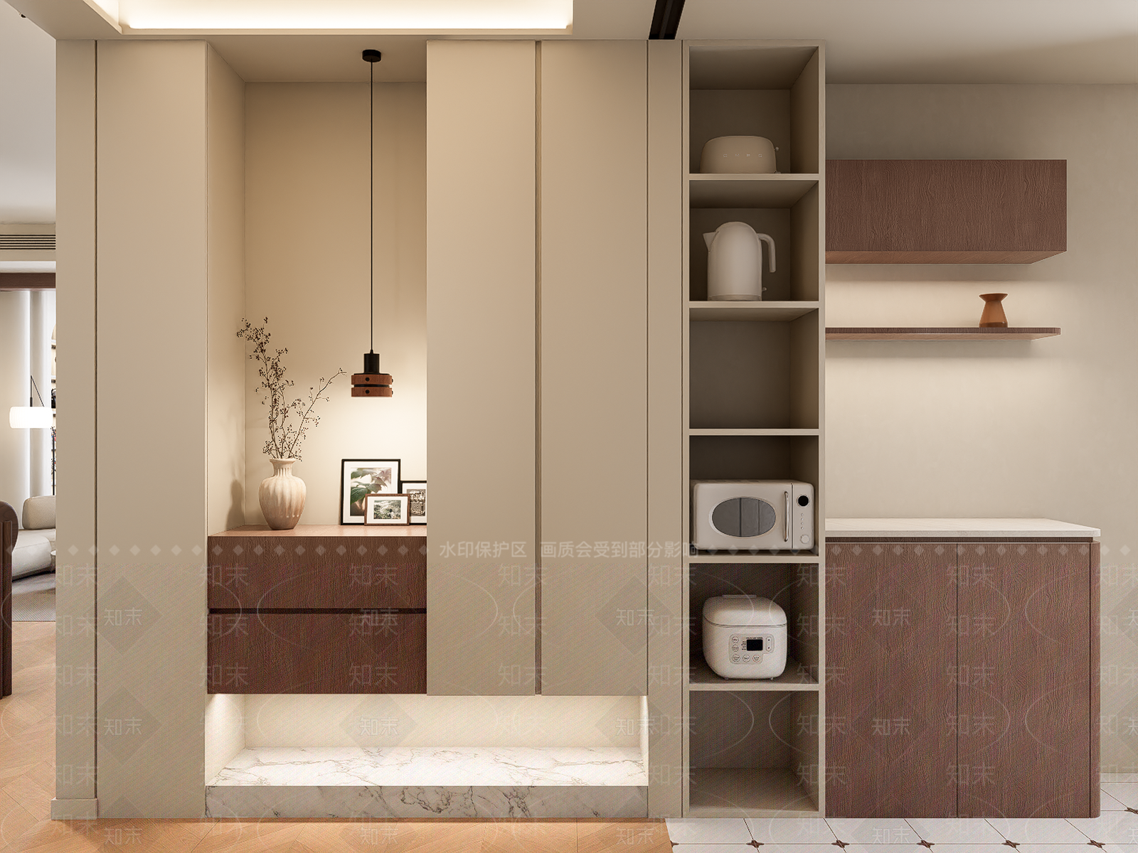现代中古玄关SU模型下载【ID:1204873745】