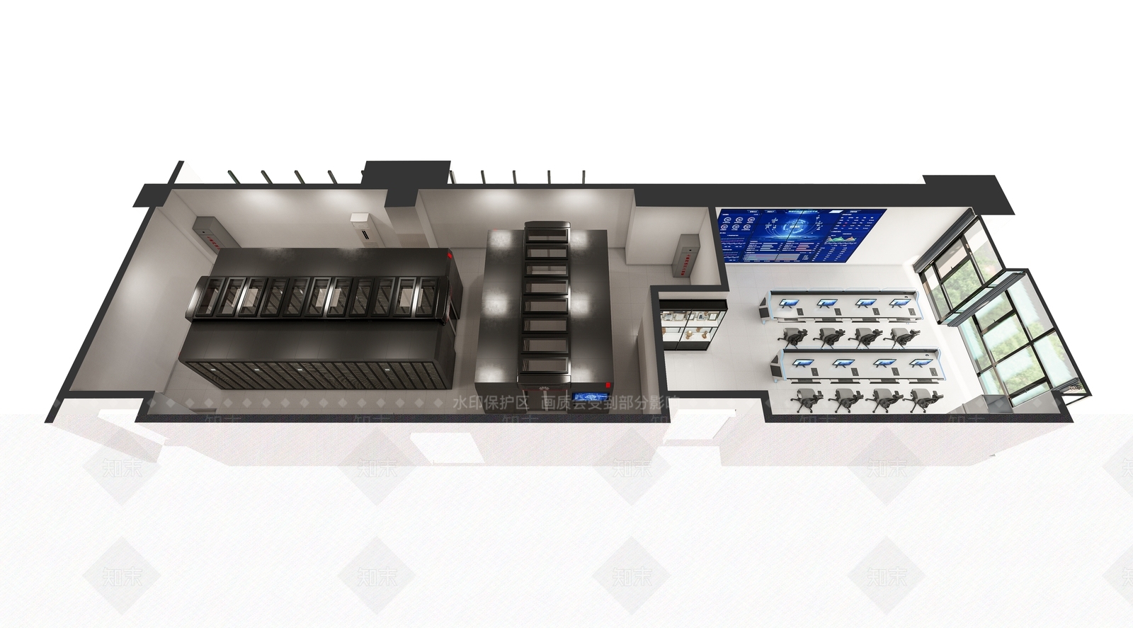机房SU模型下载【ID:1204874840】