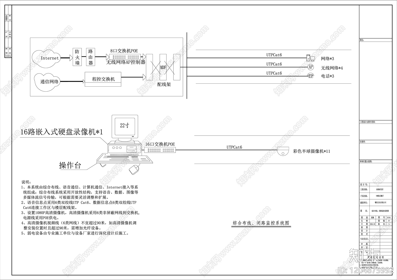 现代意式西餐厅cad施工图下载【ID:1204875992】