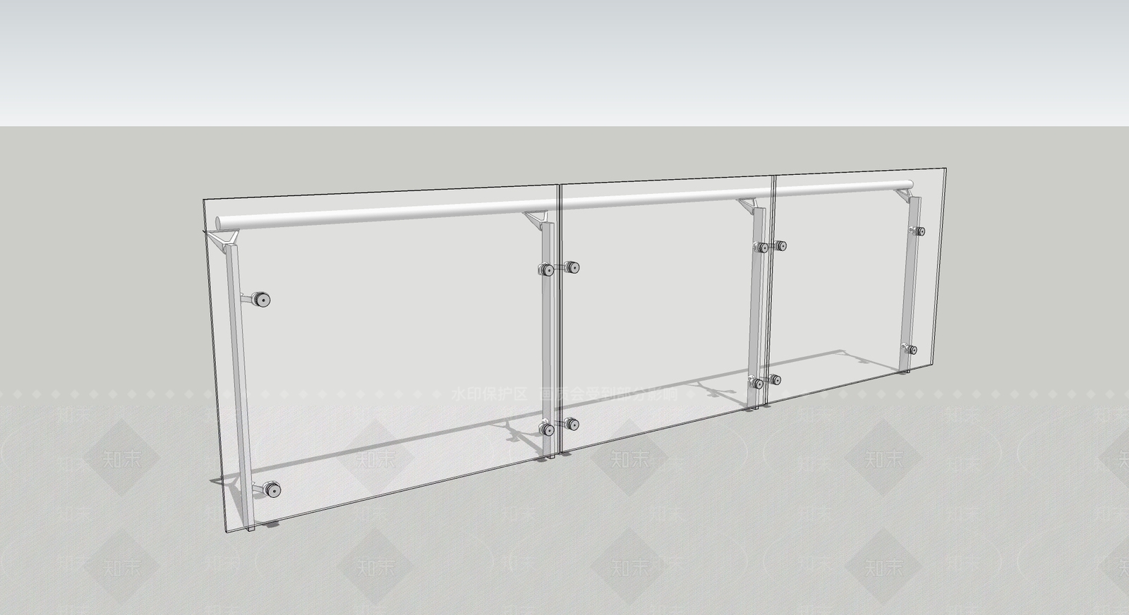 现代轻奢栏杆扶手SU模型下载【ID:1204876567】