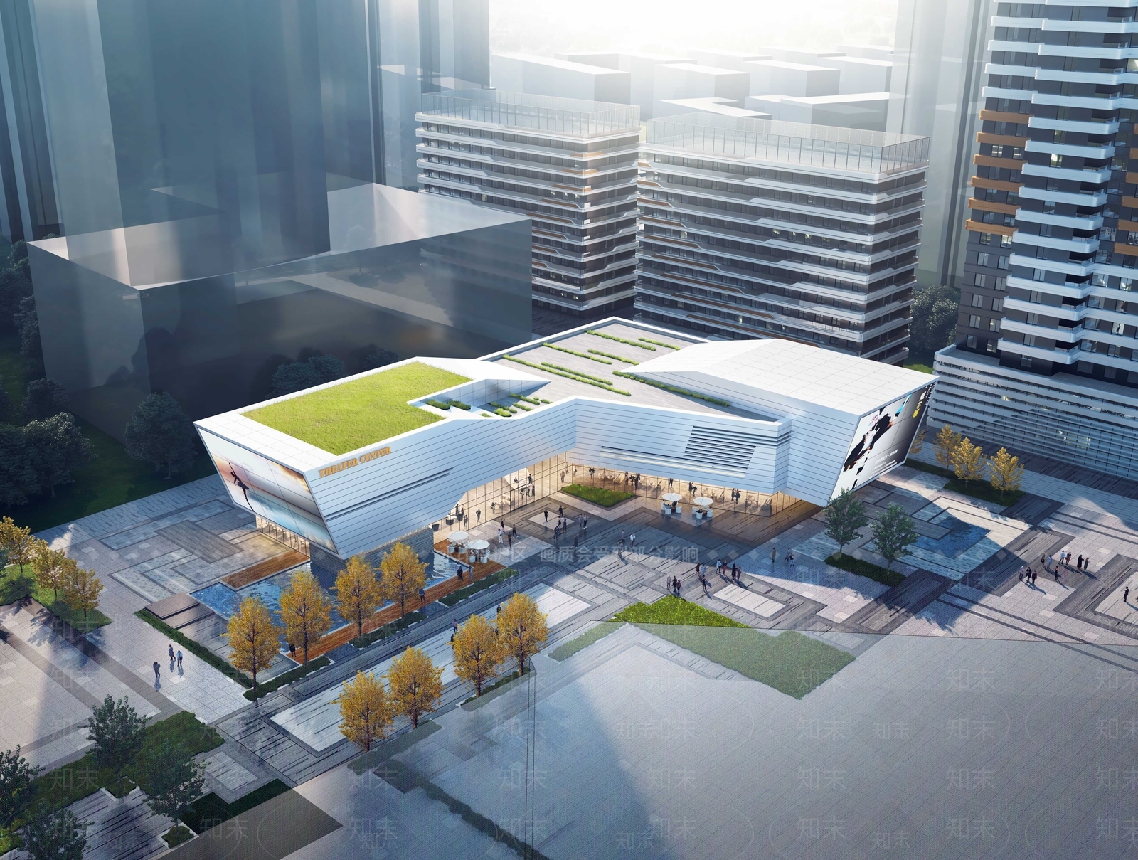 现代小公建SU模型下载【ID:1204878859】