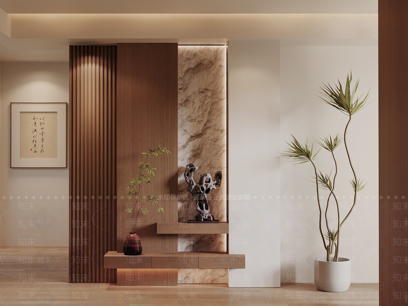 现代中古玄关3D模型下载【ID:1204880275】