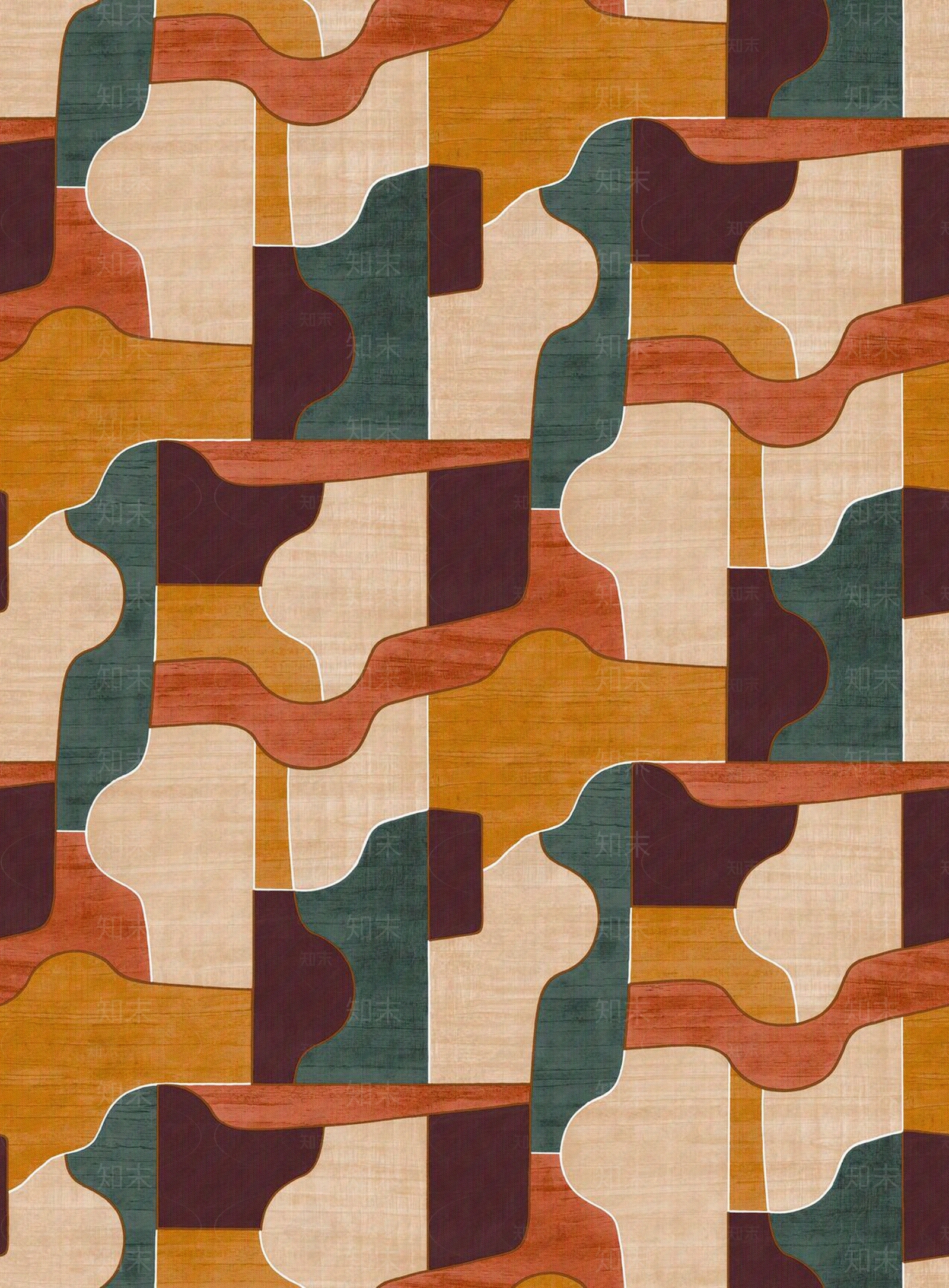 现代轻奢几何壁纸贴图下载【ID:1204881988】