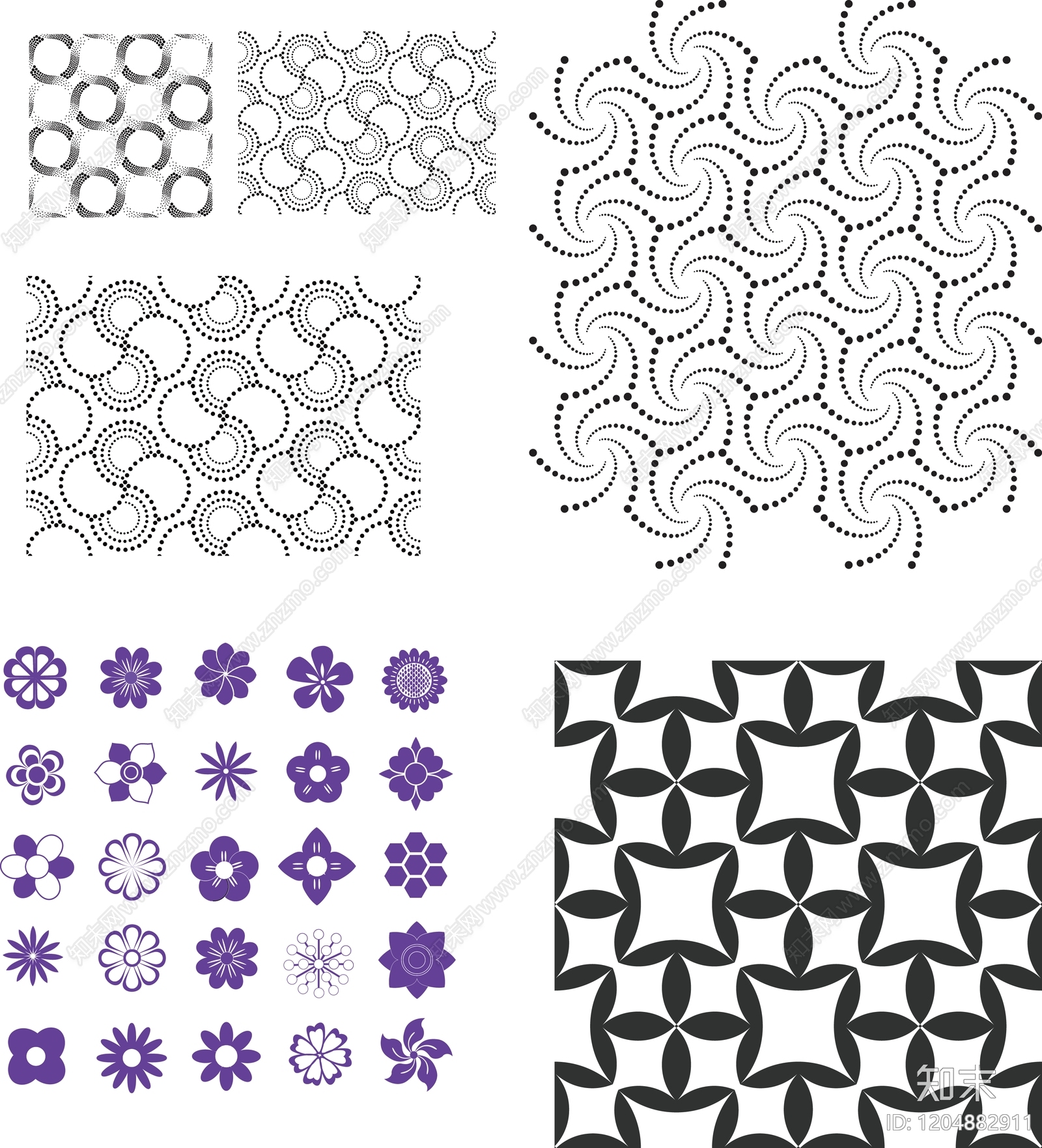 现代填充图案施工图下载【ID:1204882911】