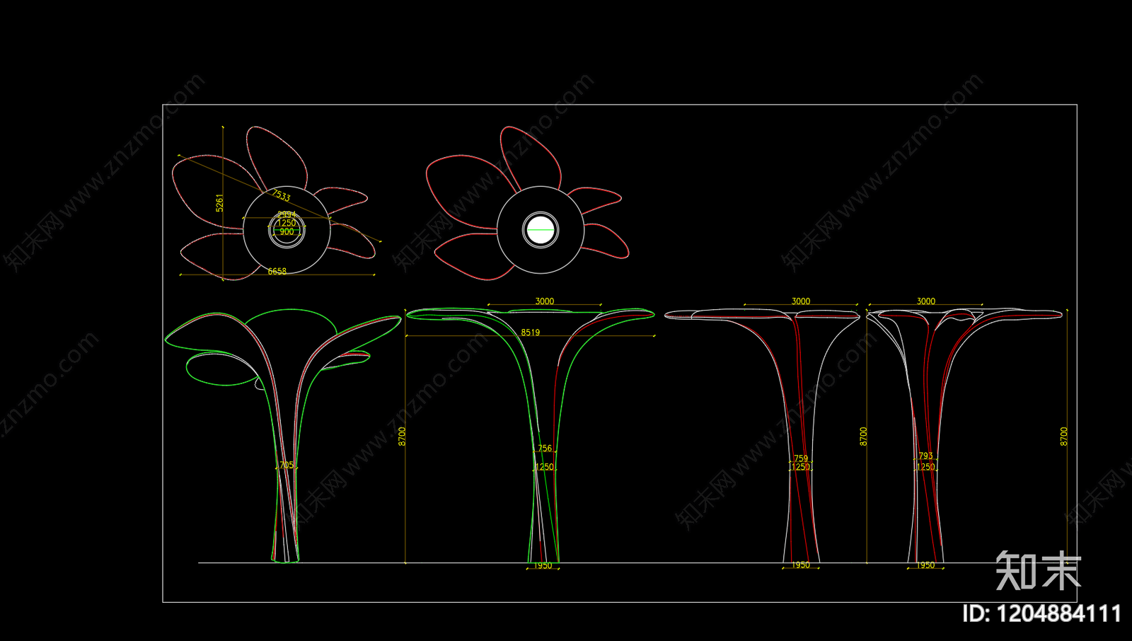 工装立面图施工图下载【ID:1204884111】
