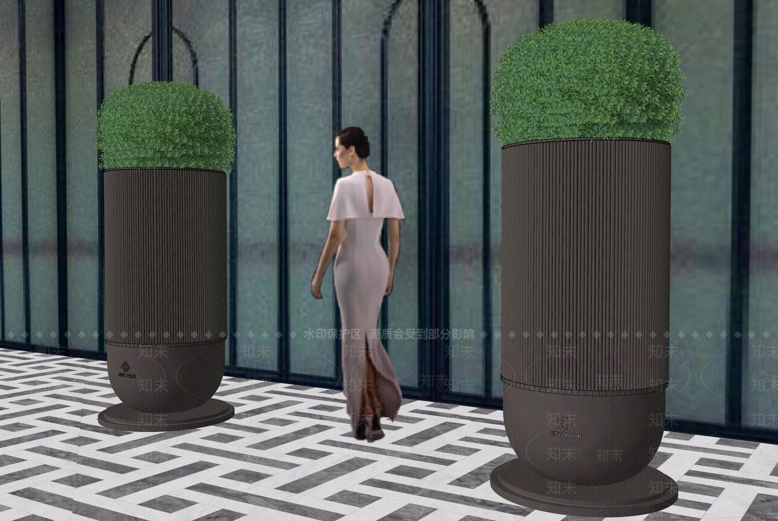 现代花钵花器SU模型下载【ID:1204887978】