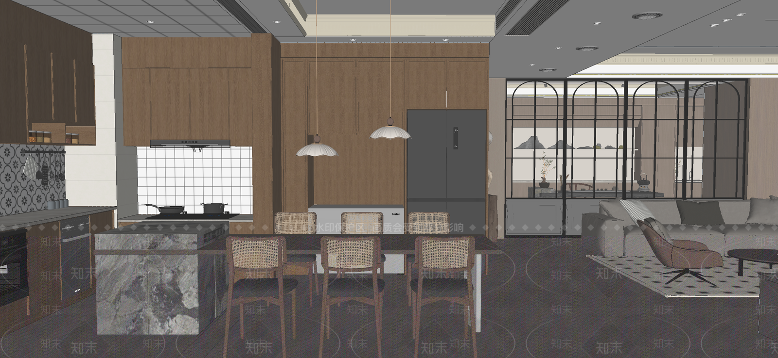 现代家居卧室SU模型下载【ID:1204890822】