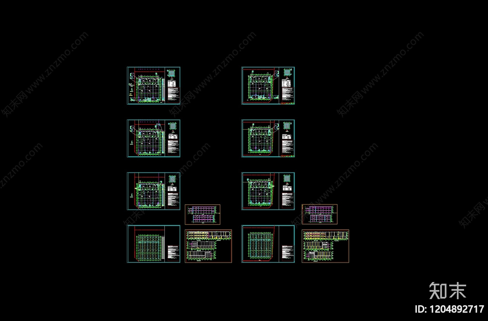 现代其他公共建筑cad施工图下载【ID:1204892717】