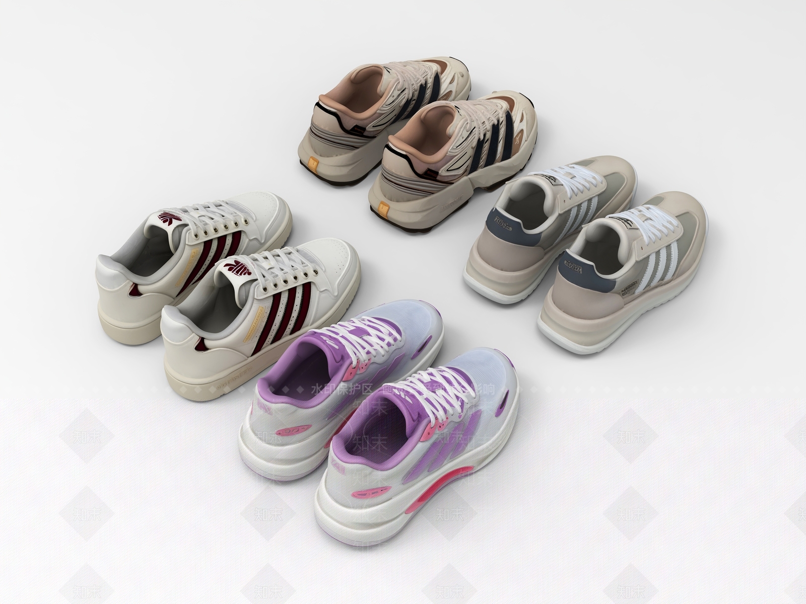 鞋子SU模型下载【ID:1204893731】