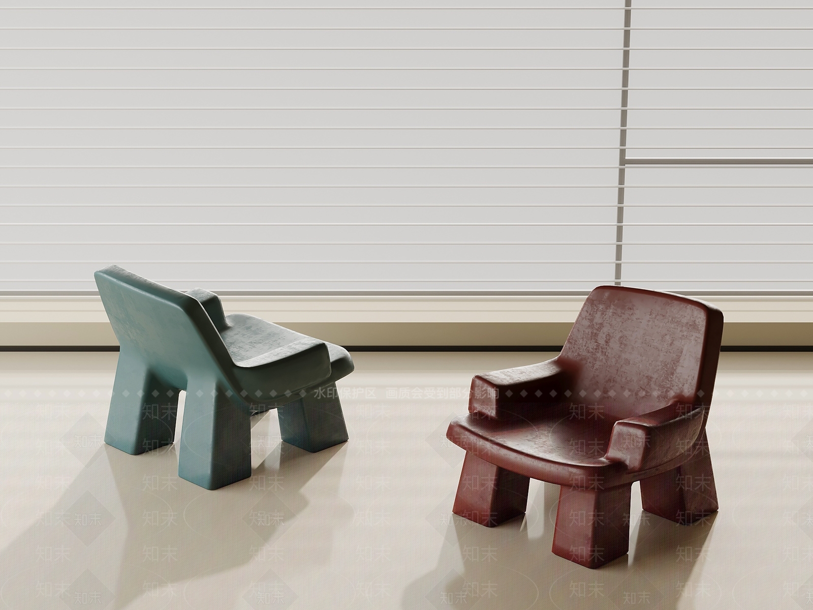 现代简约休闲椅3D模型下载【ID:1204901681】