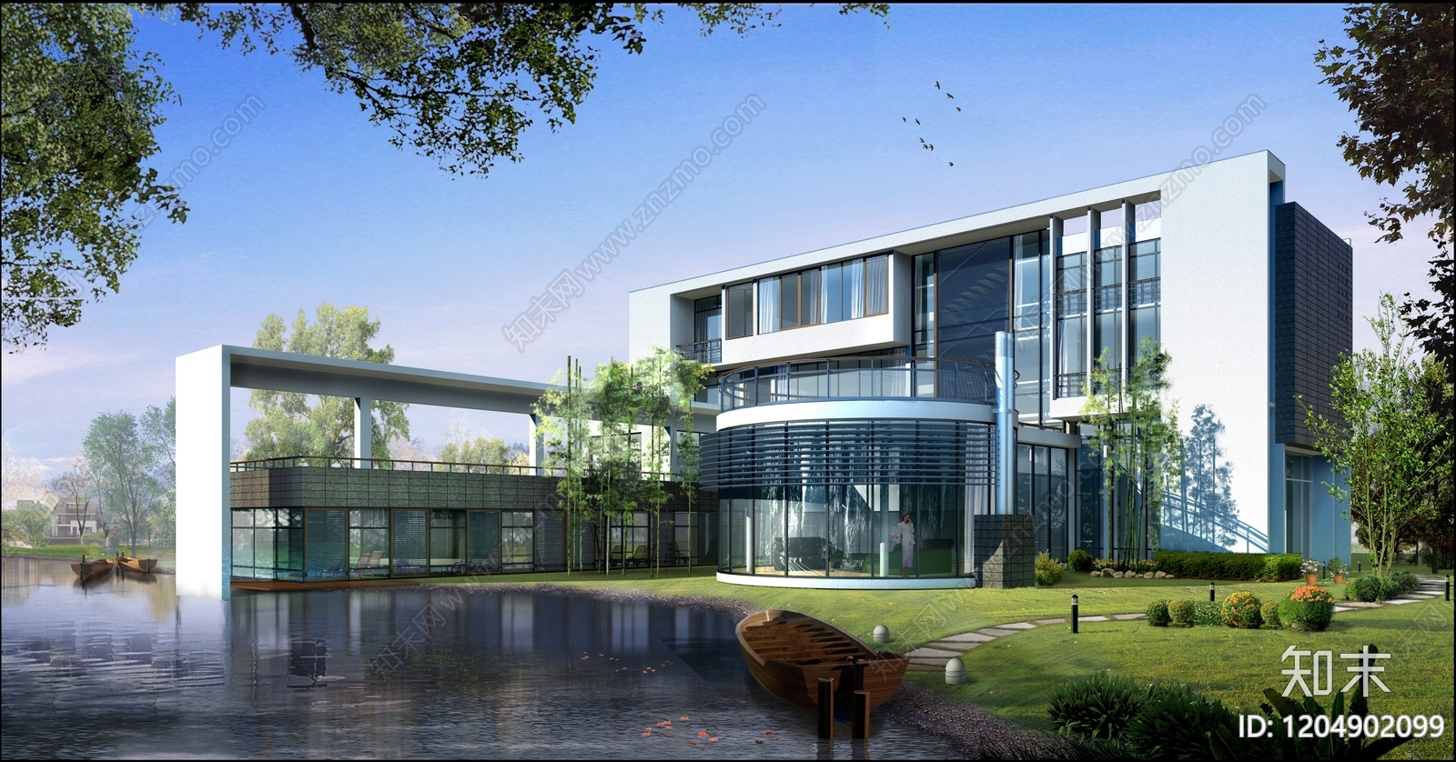 现代住宅项目效果图下载【ID:1204902099】