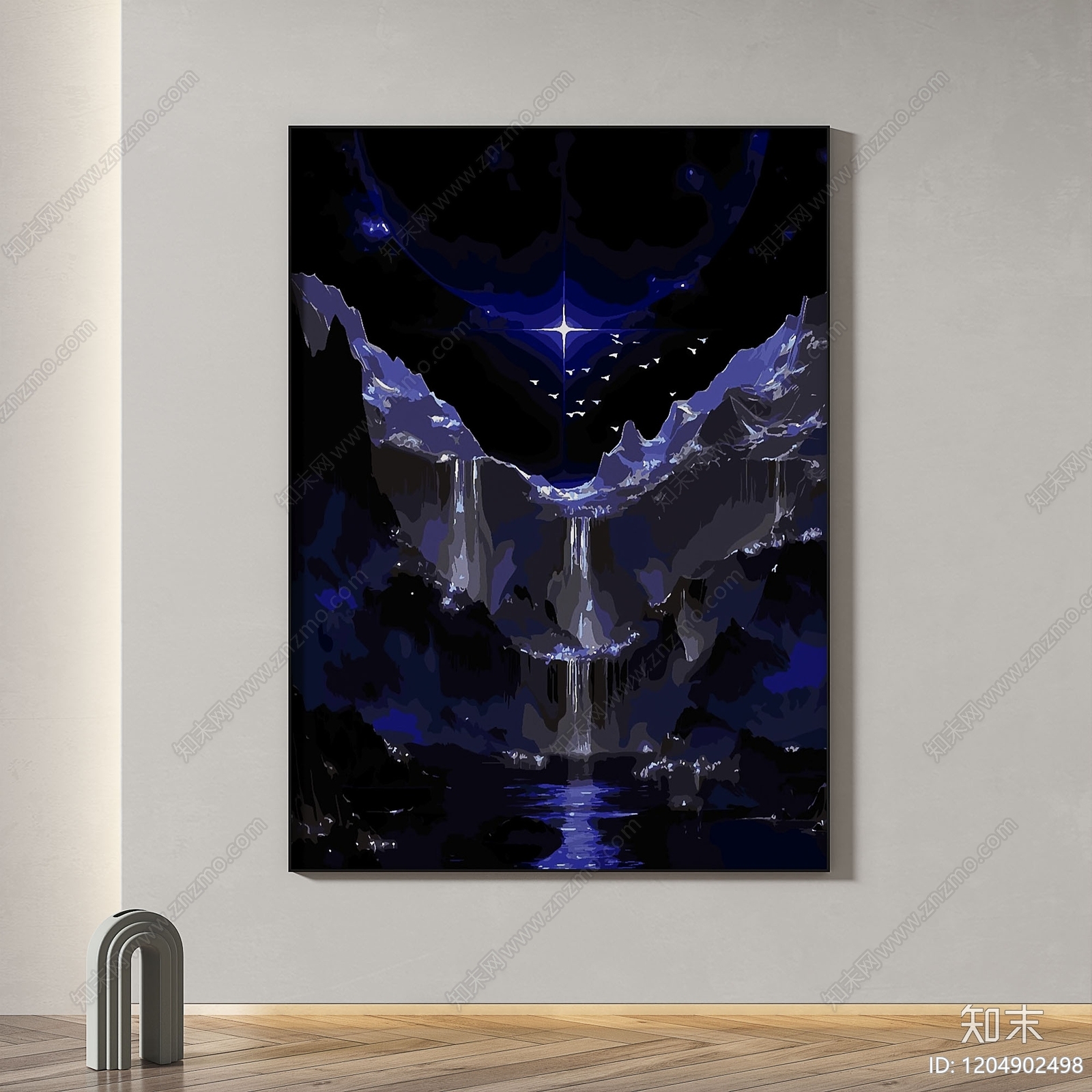 现代简约挂画3D模型下载【ID:1204902498】