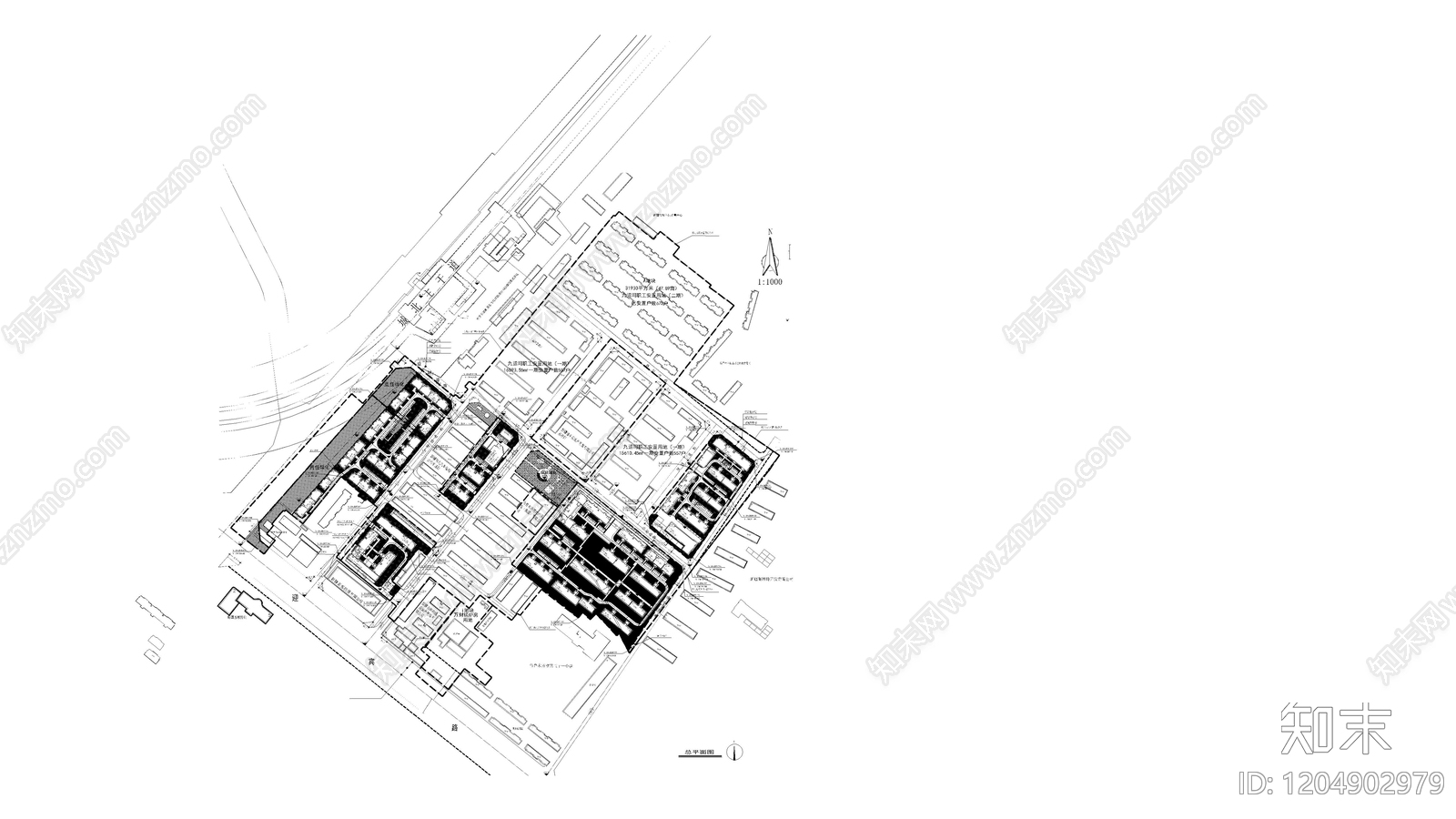 小区中心广场施工图下载【ID:1204902979】
