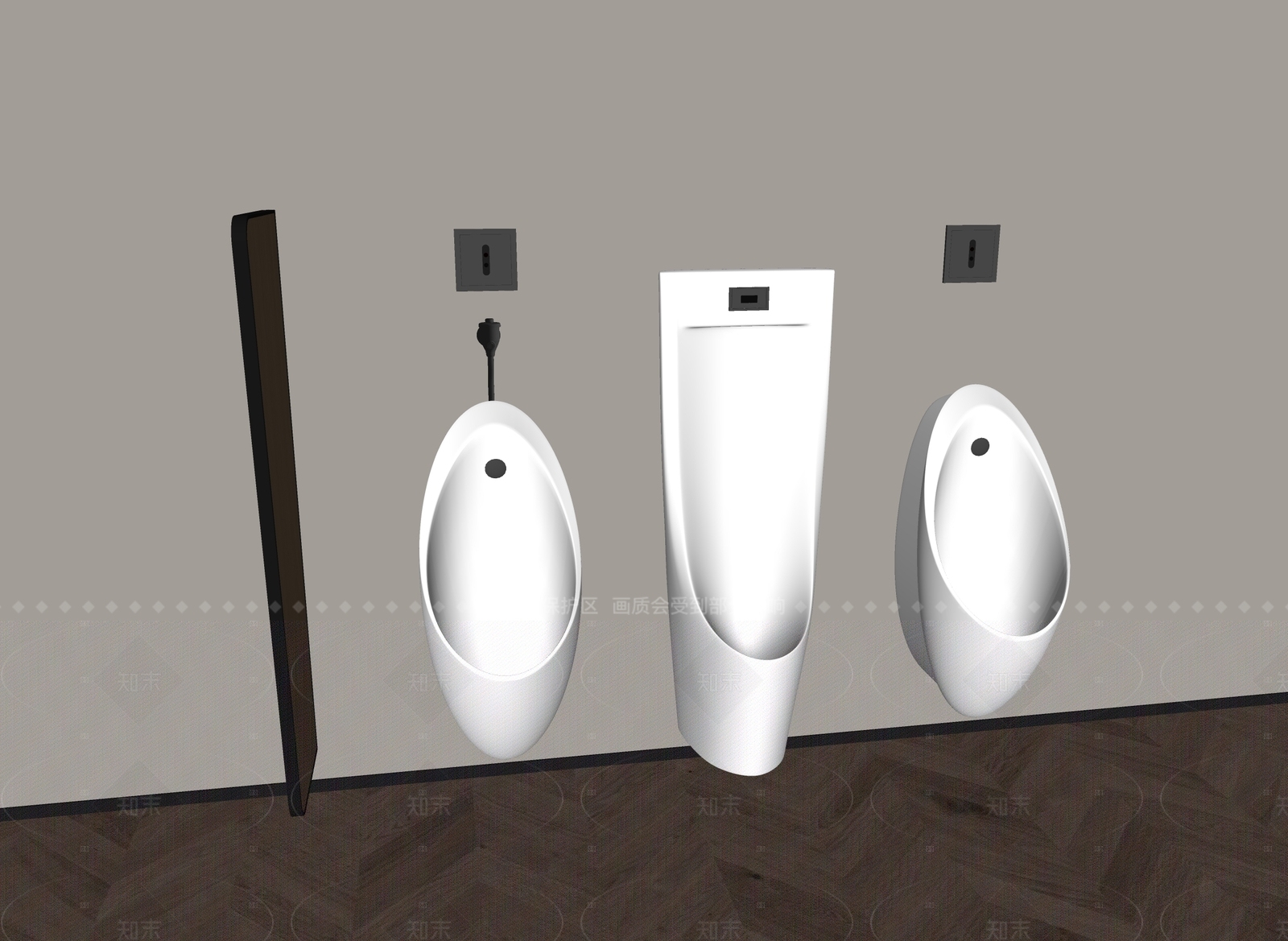 小便斗SU模型下载【ID:1204905459】