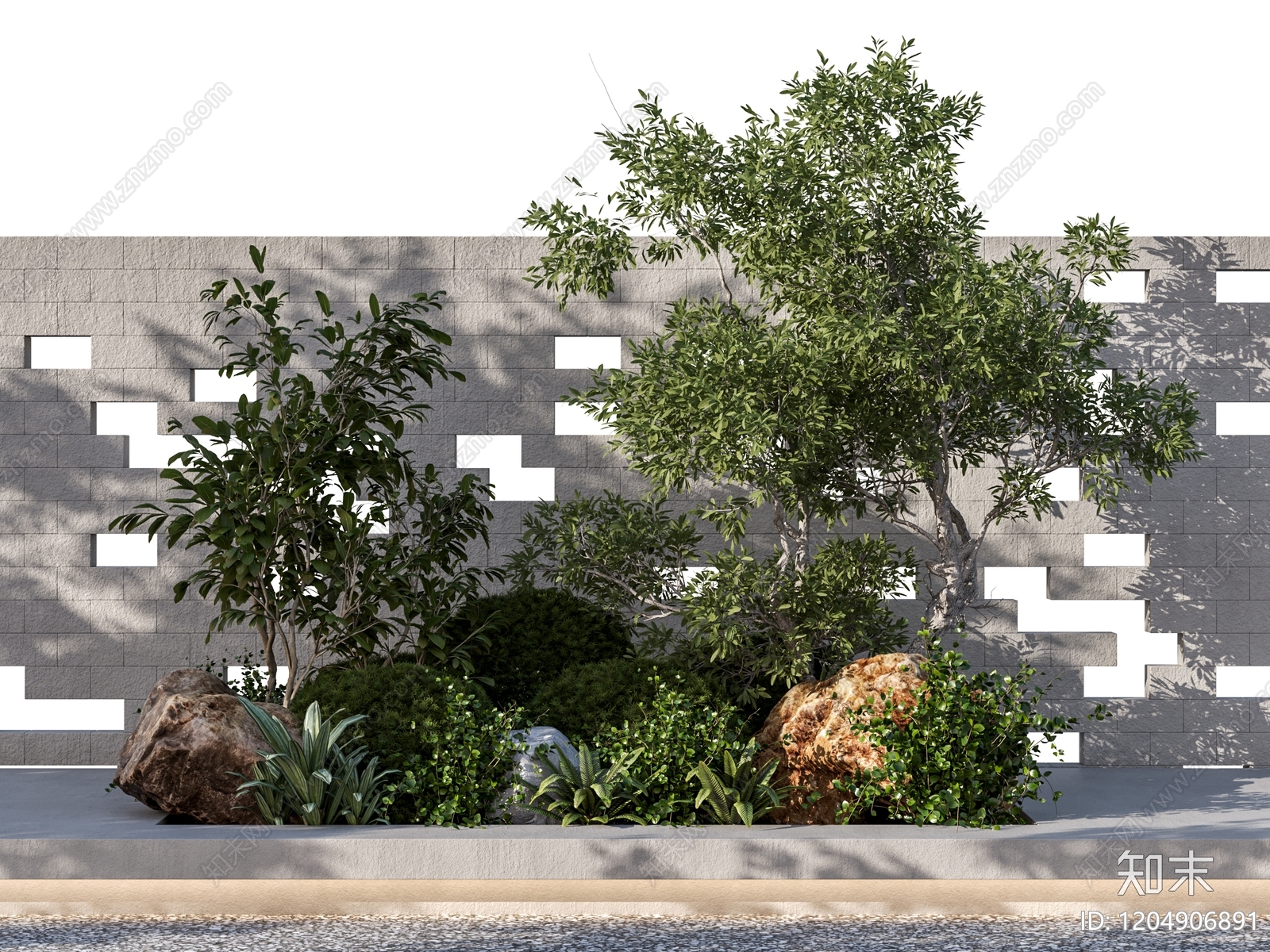 植物堆3D模型下载【ID:1204906891】