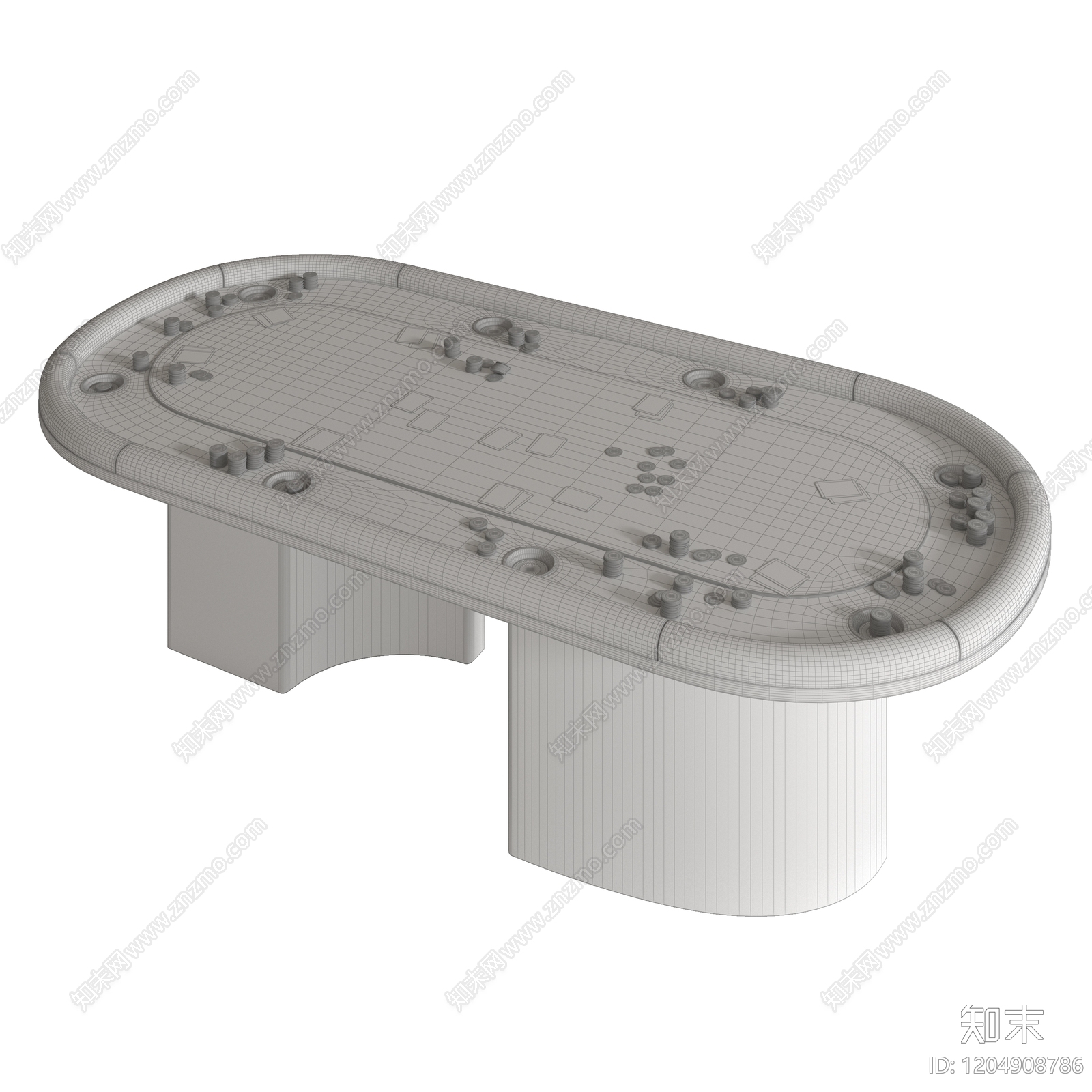 麻将桌3D模型下载【ID:1204908786】