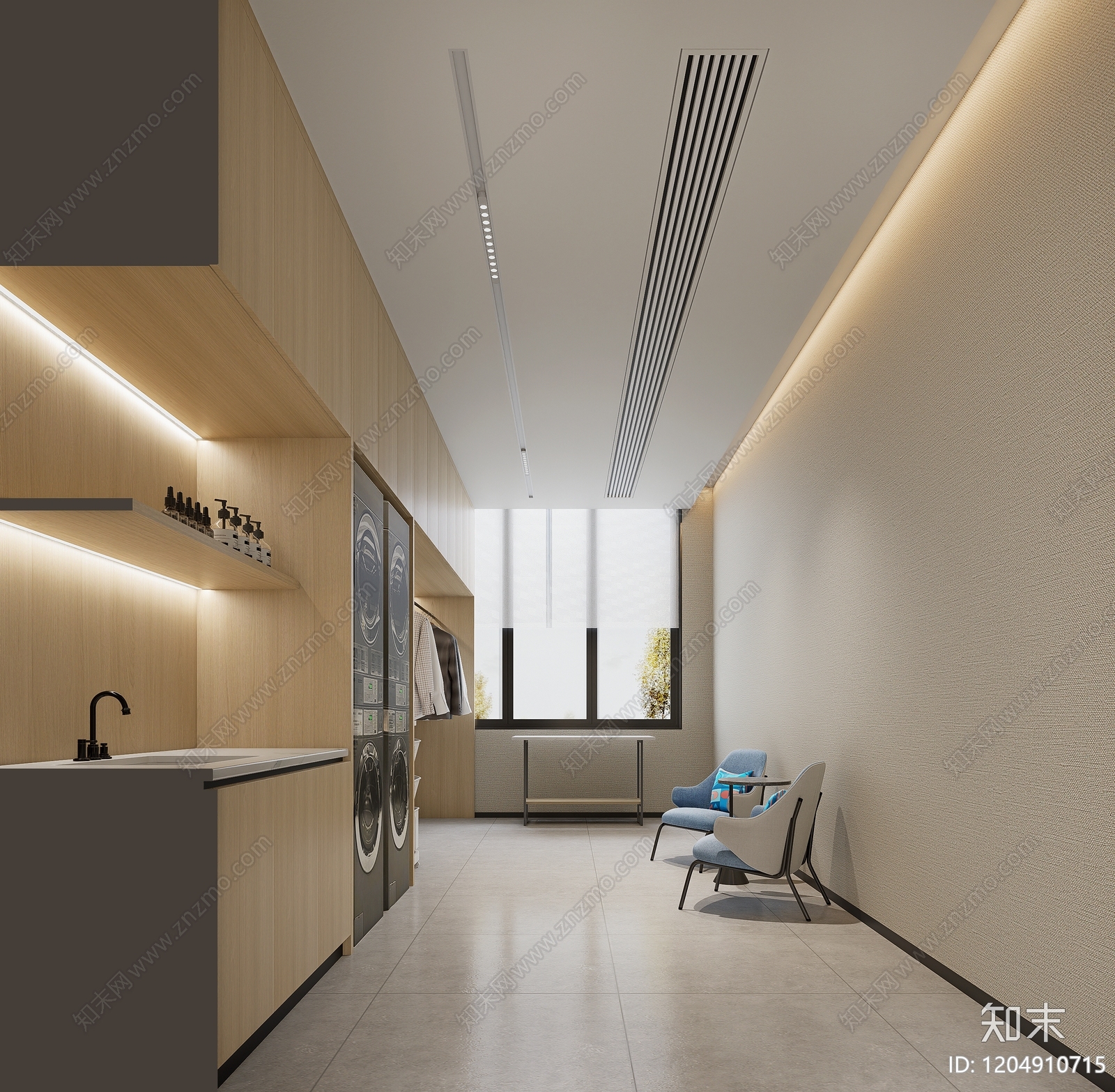现代其他酒店空间SU模型下载【ID:1222133150】