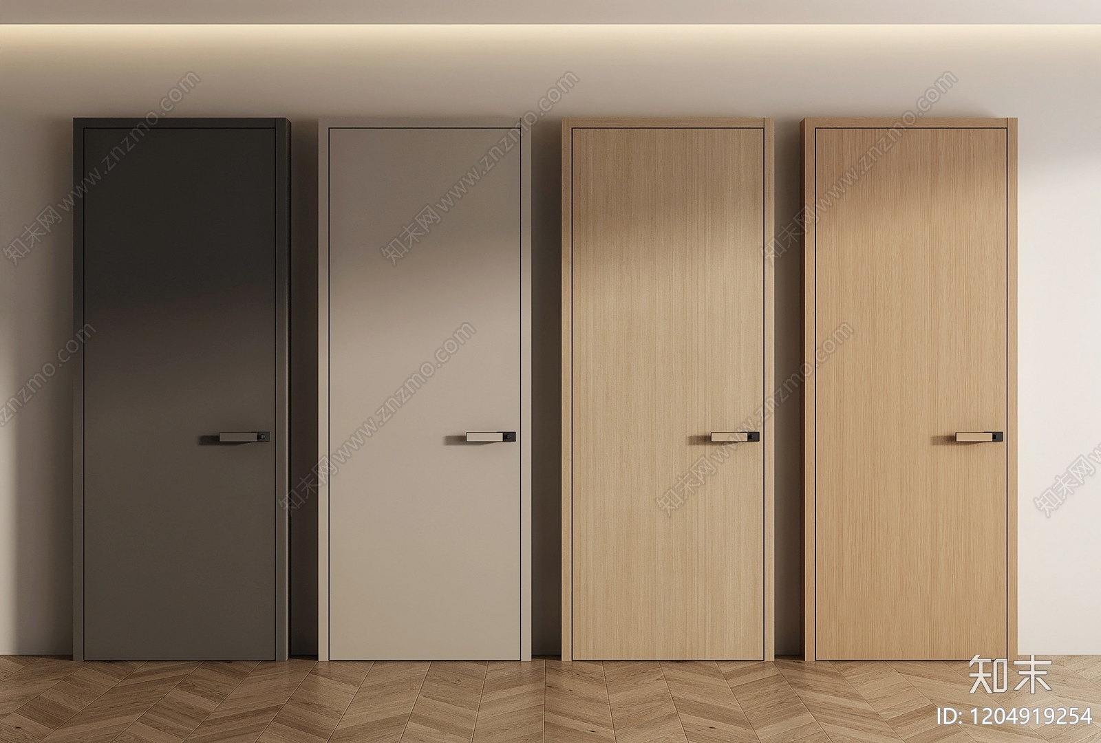 现代单开门3D模型下载【ID:1204919254】