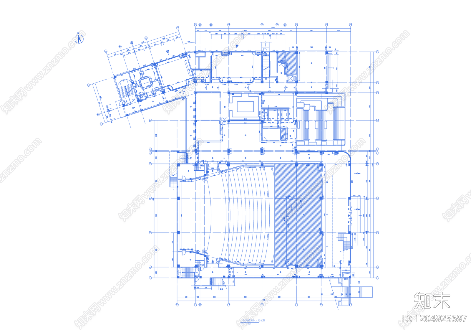 现代学校cad施工图下载【ID:1204925697】