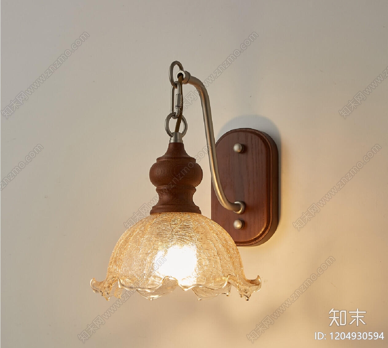 美式中古壁灯3D模型下载【ID:1204930594】