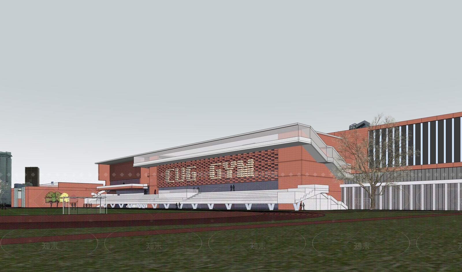 现代体育馆SU模型下载【ID:1205061398】