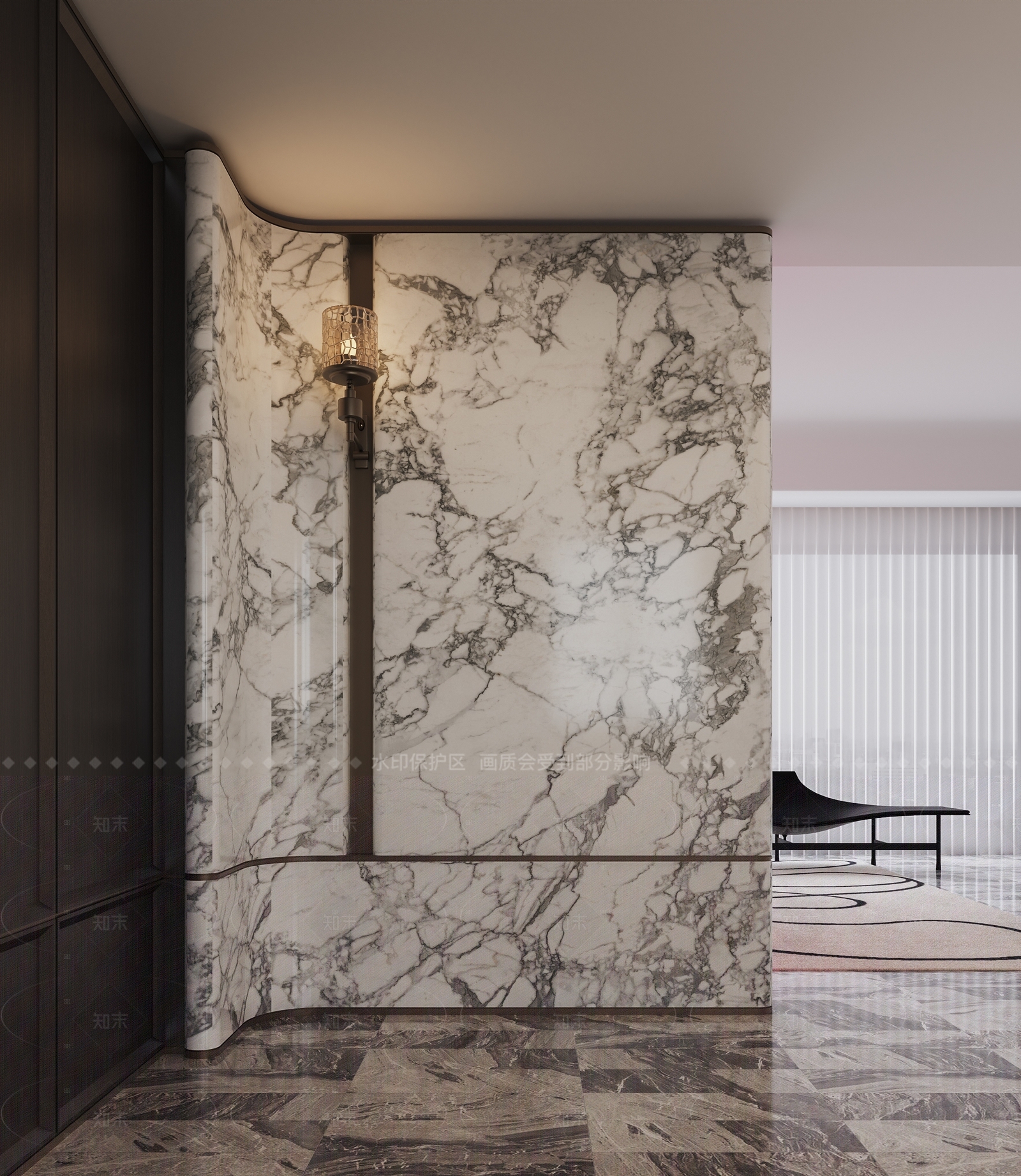 意式轻奢玄关3D模型下载【ID:1204936471】