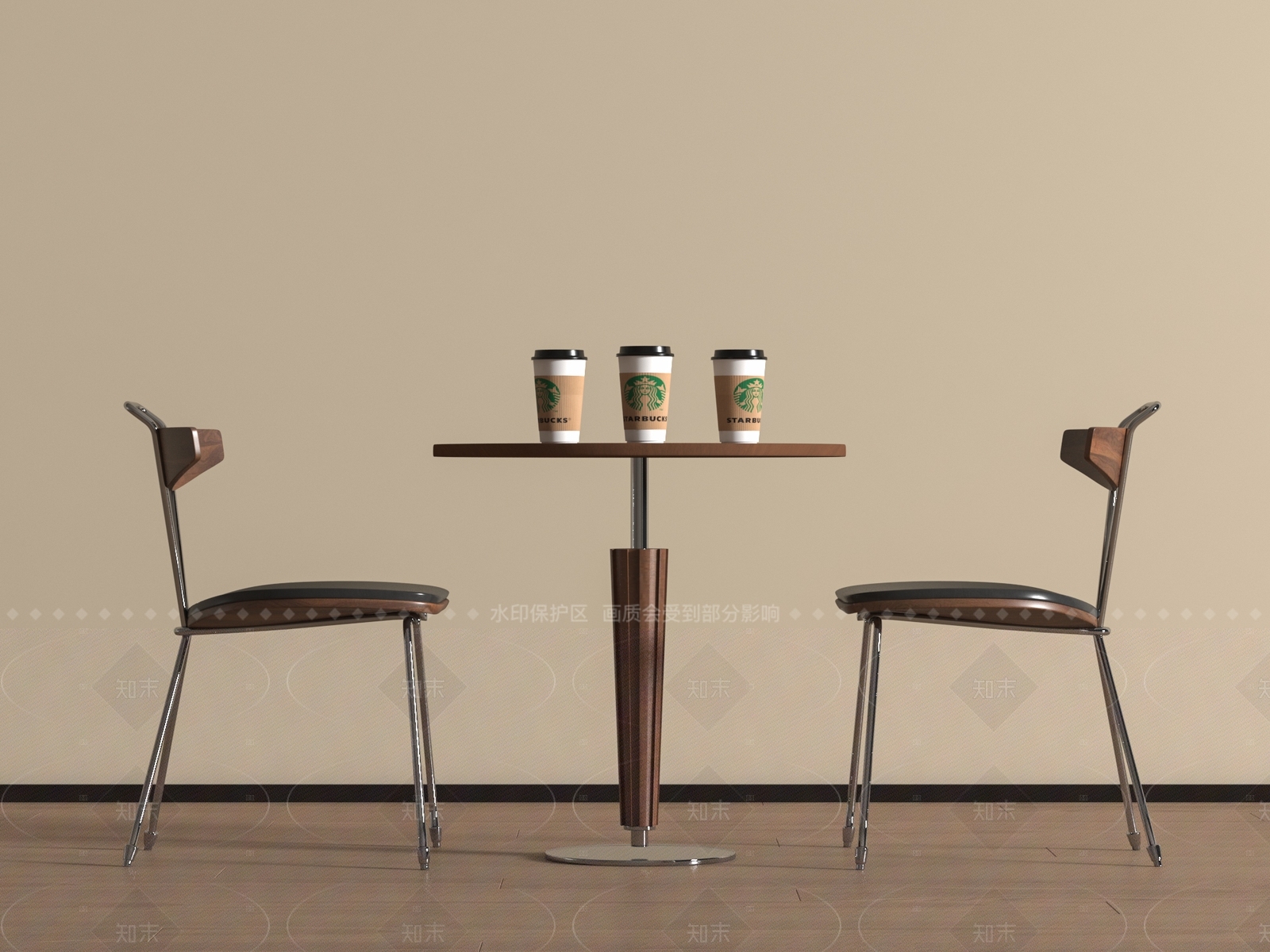 现代休闲桌椅SU模型下载【ID:1204937130】