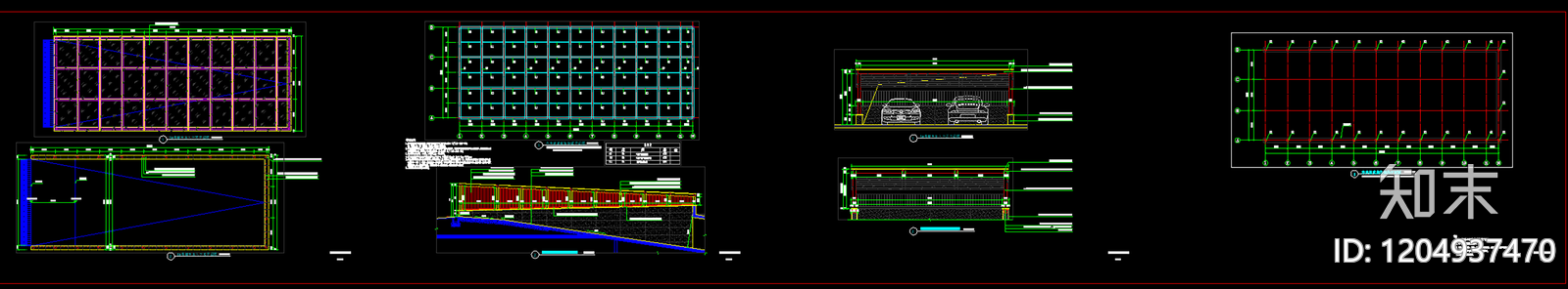 小区车行出入口施工图下载【ID:1204937470】