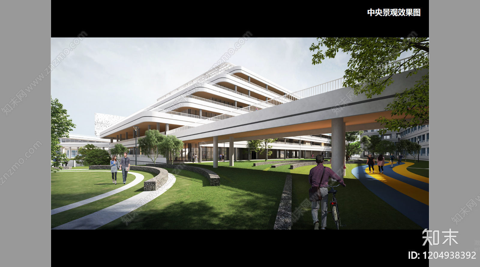 现代极简中小学建筑下载【ID:1204938392】