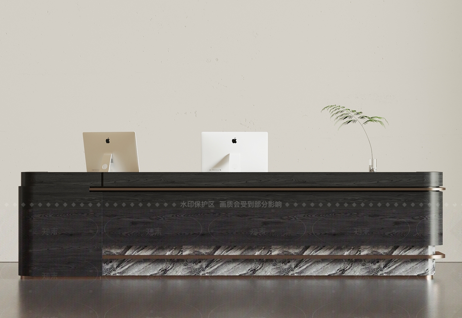 现代意式前台3D模型下载【ID:1204942487】