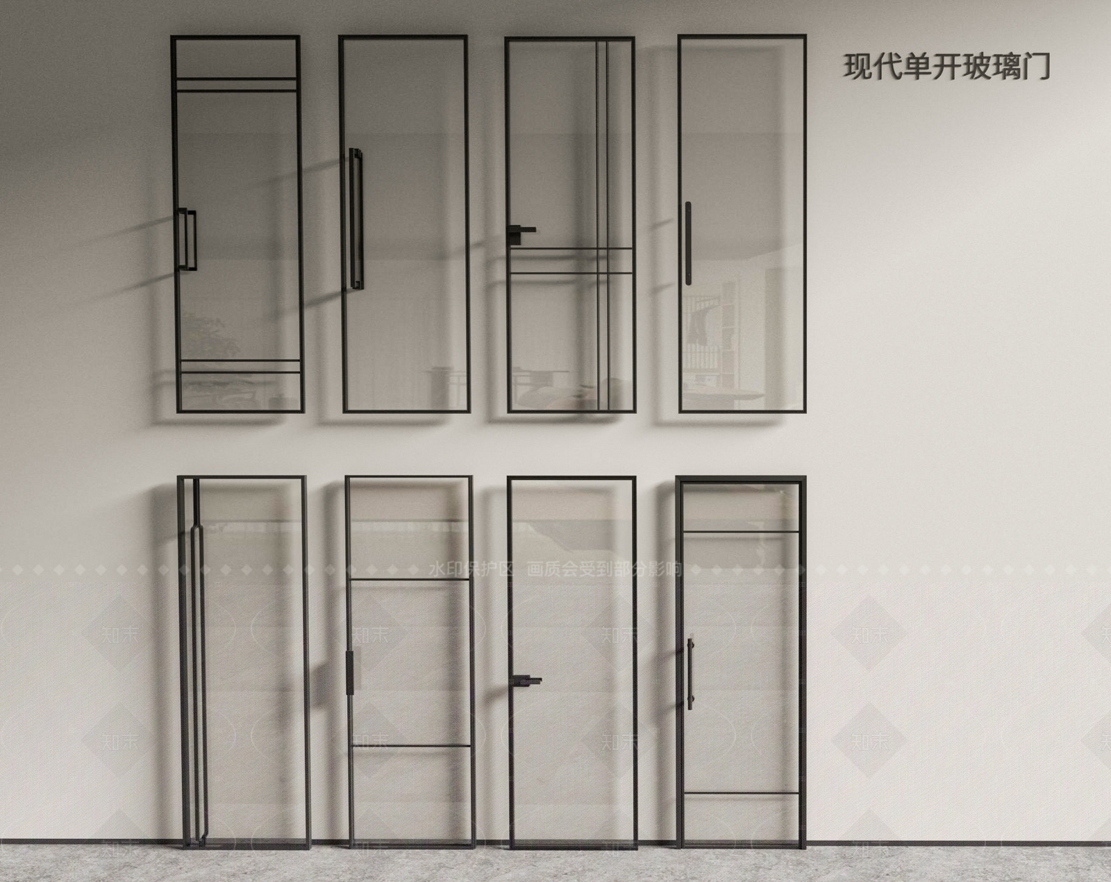 现代单开门SU模型下载【ID:1204944549】