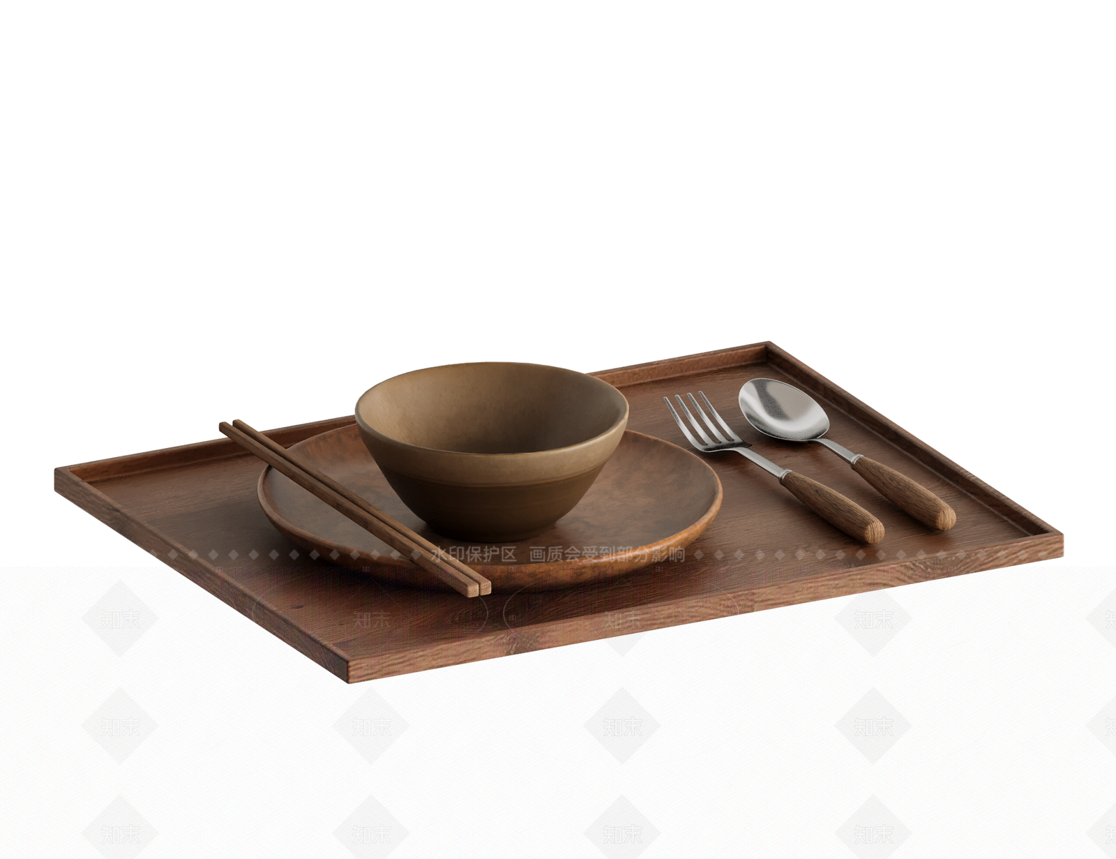 餐具SU模型下载【ID:1204945169】