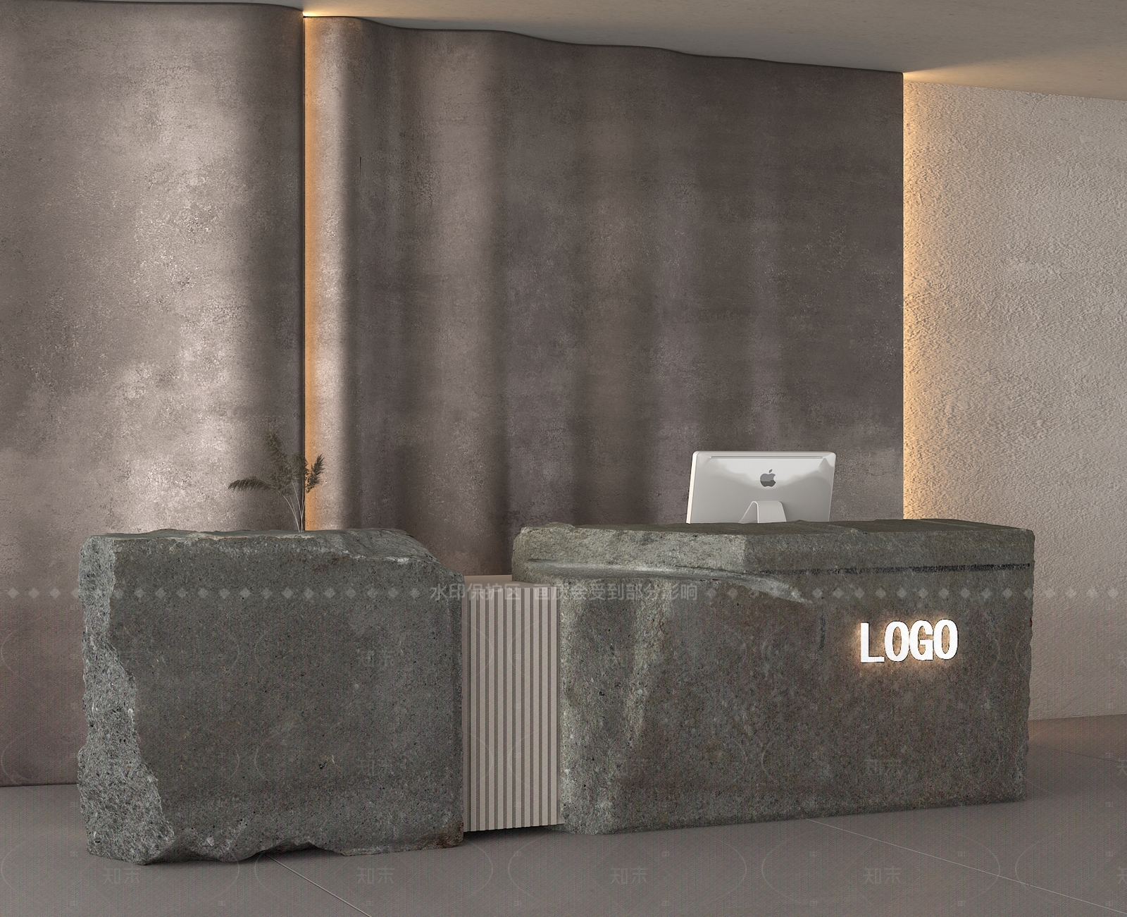 现代前台3D模型下载【ID:1204946980】